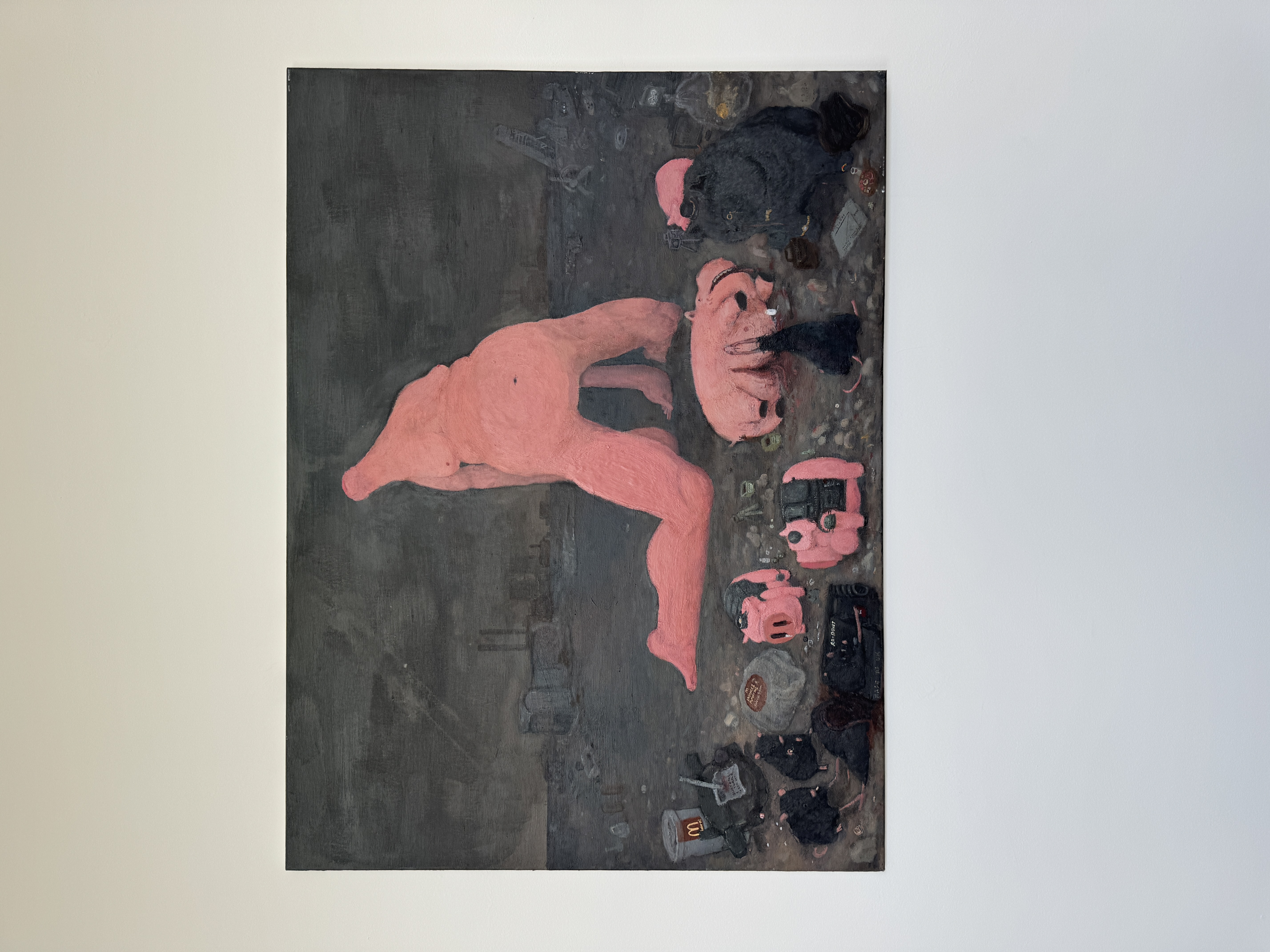 Fine Art graduate Ali Cook, I Believe In Something Better, 2025, acrylic on canvas